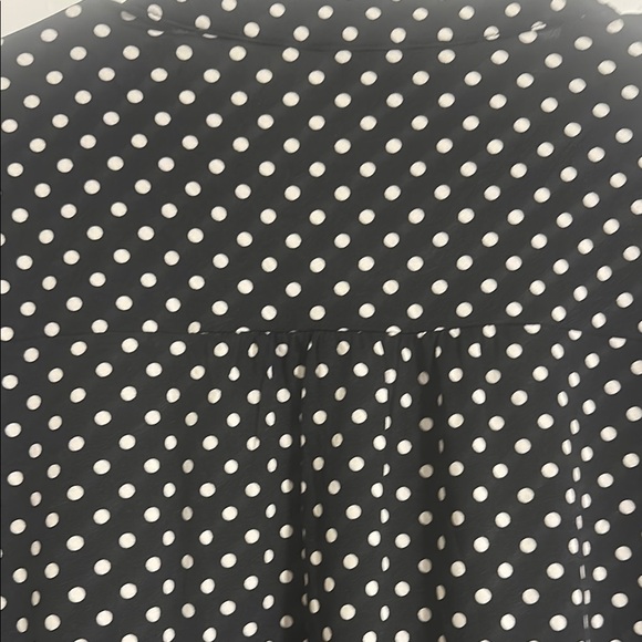 Cocomo Black and White Buttoned Mandarin Collar Blouse - Picture 7 of 8